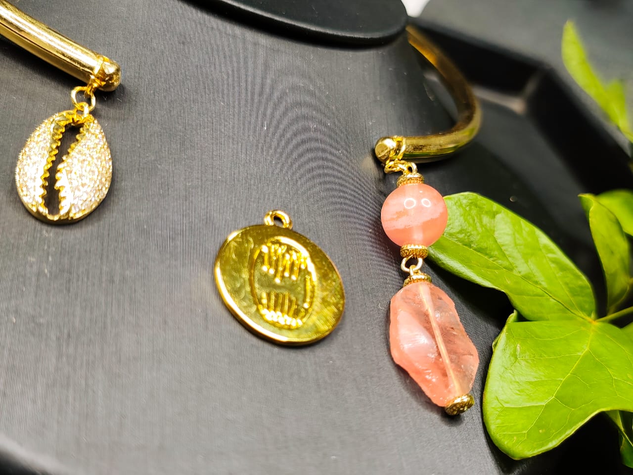 Parure en ras de cou Quartz rose image3